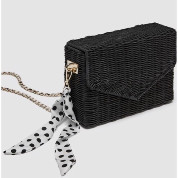 Zara Raffia Cross-Body Bag - Picture 2 of 7
